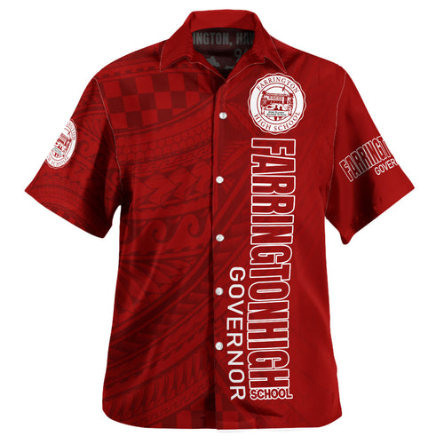 Hawaii Farrington High School Hawaiian Shirt - Governor Hawaii Patterns