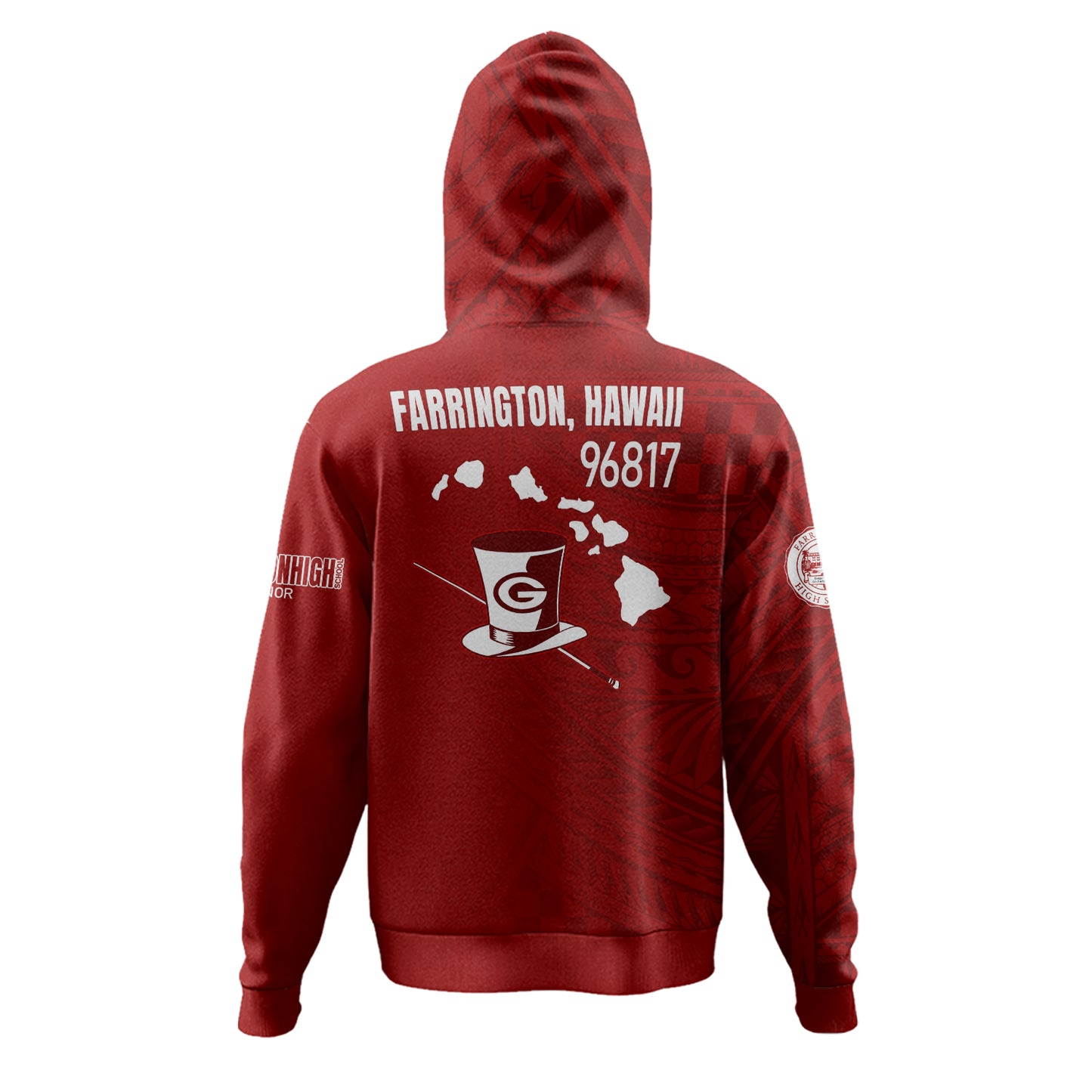 Hawaii Farrington High School Hoodie - Custom Governor Hawaii Patterns