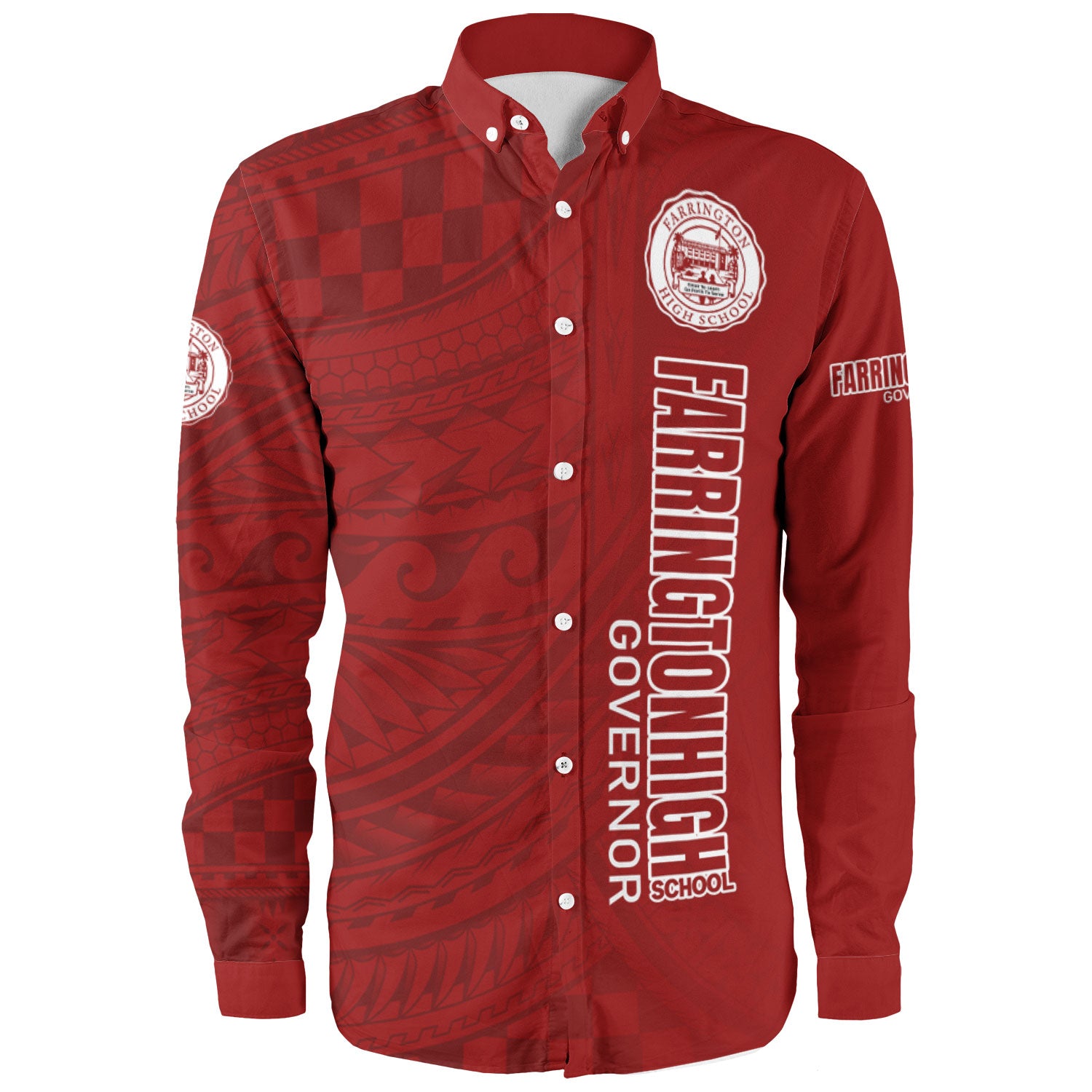 Hawaii Farrington High School Long Sleeve Shirt - Governor Hawaii Patterns
