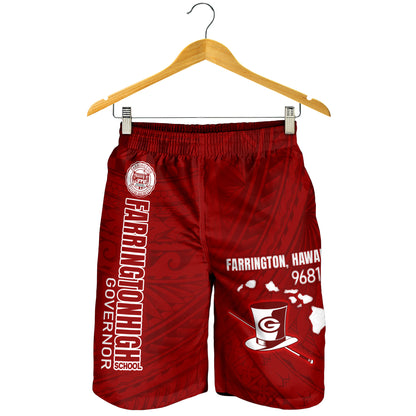 Hawaii Farrington High School Men Short - Governor Hawaii Patterns