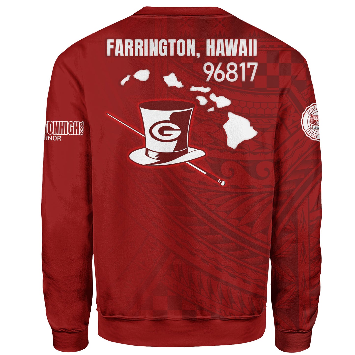 Hawaii Farrington High School Sweatshirt - Governor Hawaii Patterns