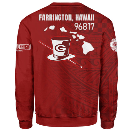 Hawaii Farrington High School Sweatshirt - Governor Hawaii Patterns
