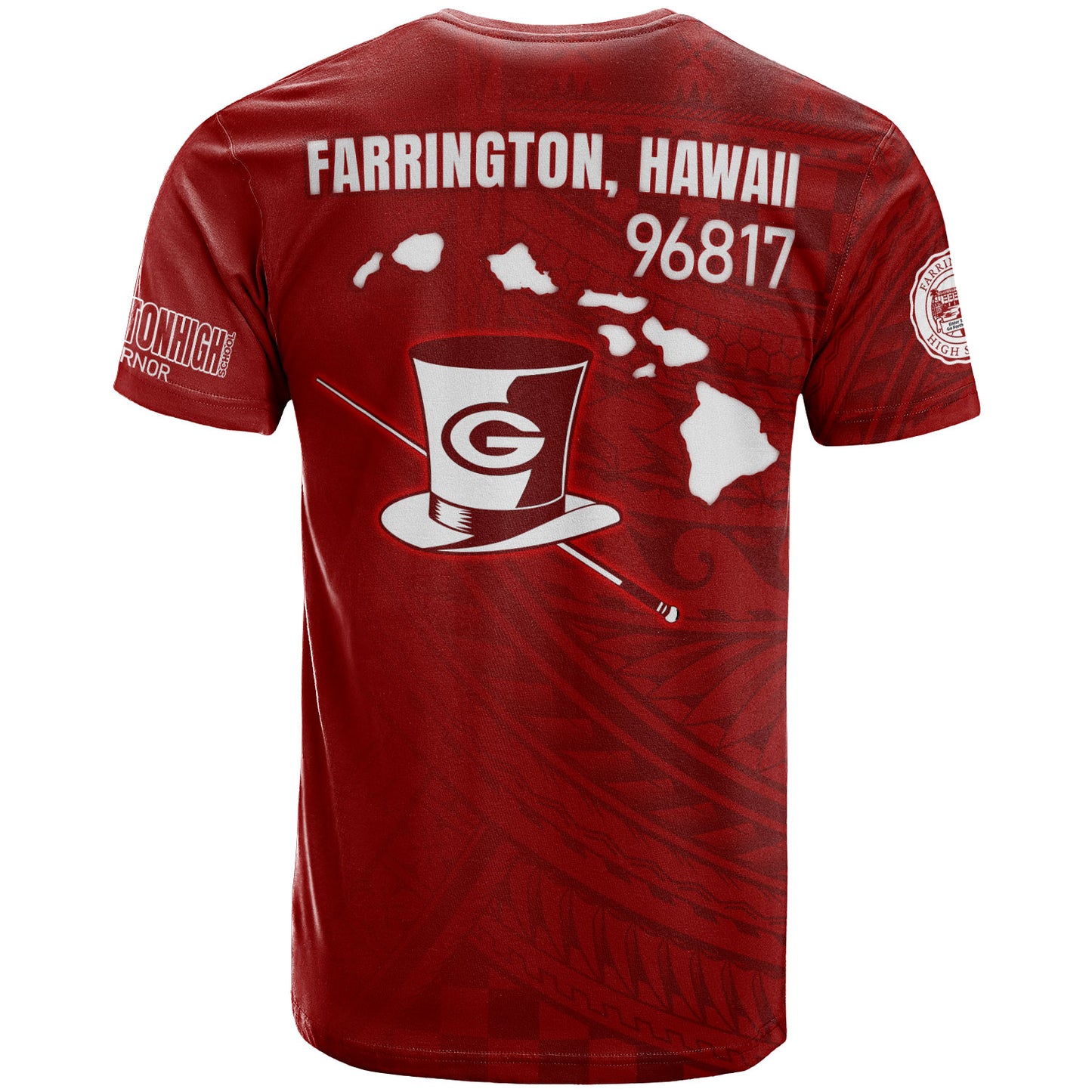 Hawaii Farrington High School T-Shirt - Custom Governor Hawaii Patterns