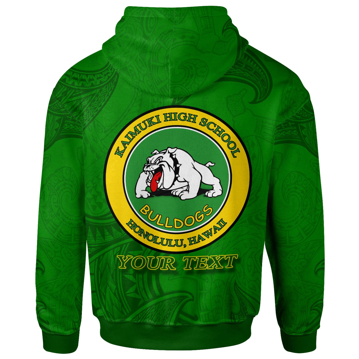 Hawaii Custom Personalised Hoodie - Kaimuki High School Logo