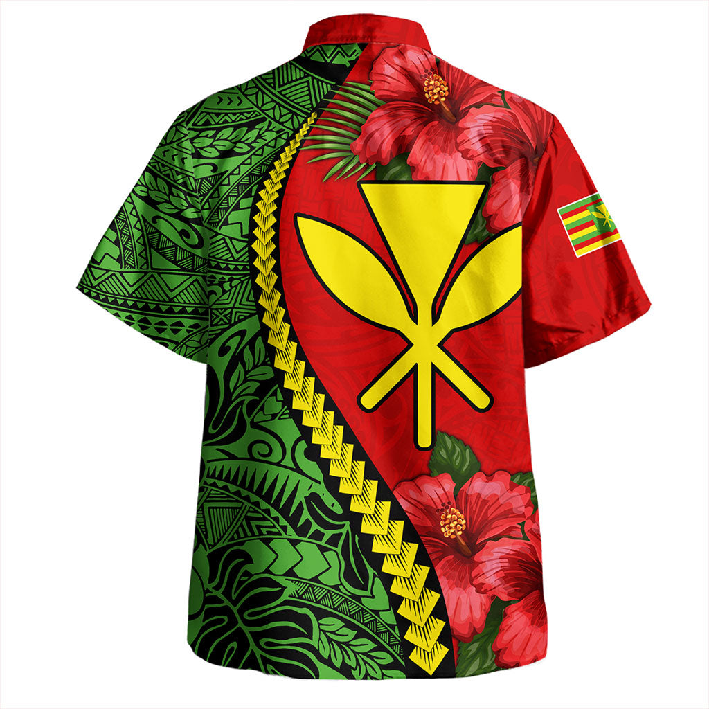 Hawaii Hawaiian Shirt Tribal Polynesian With Hibiscus Flower