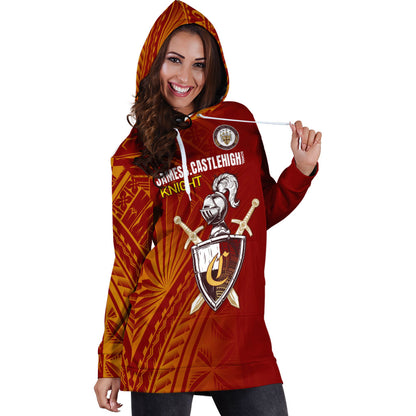 Hawaii James B. Castle High School Hoodie Dress - Knights With Shield Hawaii Patterns