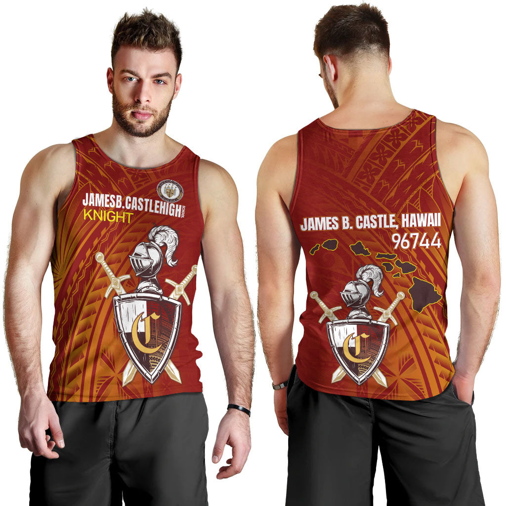 Hawaii James B. Castle High School Tank Top - Knights With Shield Hawaii Patterns