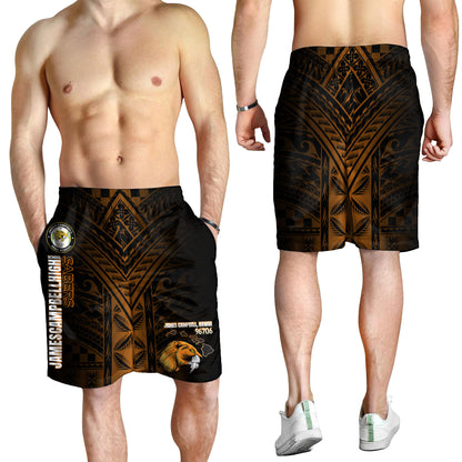 Hawaii James Campbell High School Men Short - Head Saber Tooth Mascot Hawaii Patterns