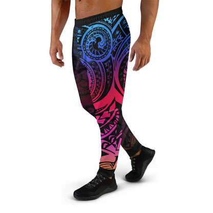 Hawaii Jogger - Polynesian Tattoo Rainbow Color Style