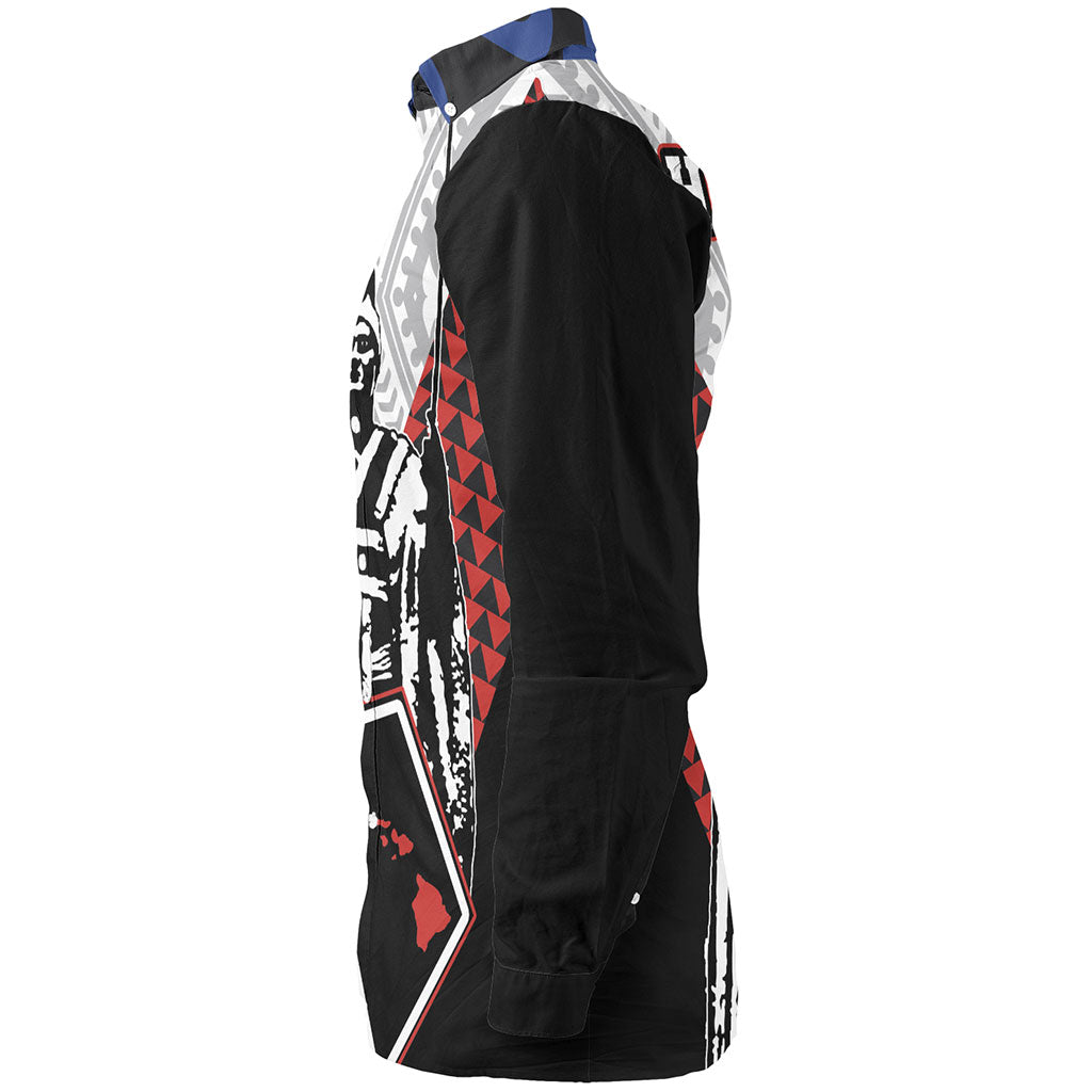 Hawaii Long Sleeve Shirt Kanaka Maoli Cover Kakau Polynesian