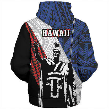 Hawaii Sherpa Hoodie Kanaka Maoli Cover Kakau Polynesian