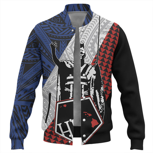Hawaii Baseball Jacket Kanaka Maoli Cover Kakau Polynesian