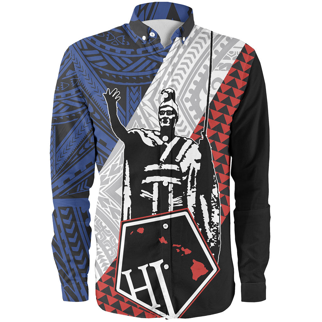 Hawaii Long Sleeve Shirt Kanaka Maoli Cover Kakau Polynesian