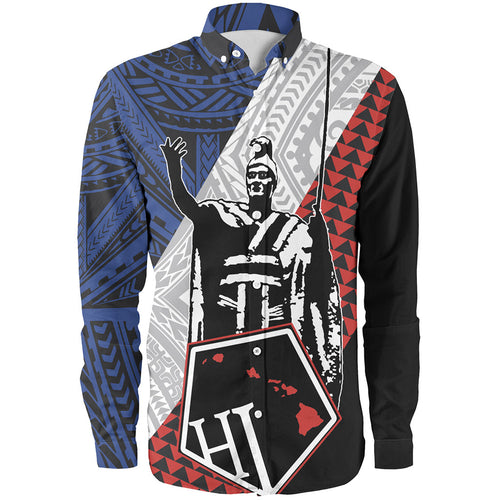 Hawaii Long Sleeve Shirt Kanaka Maoli Cover Kakau Polynesian