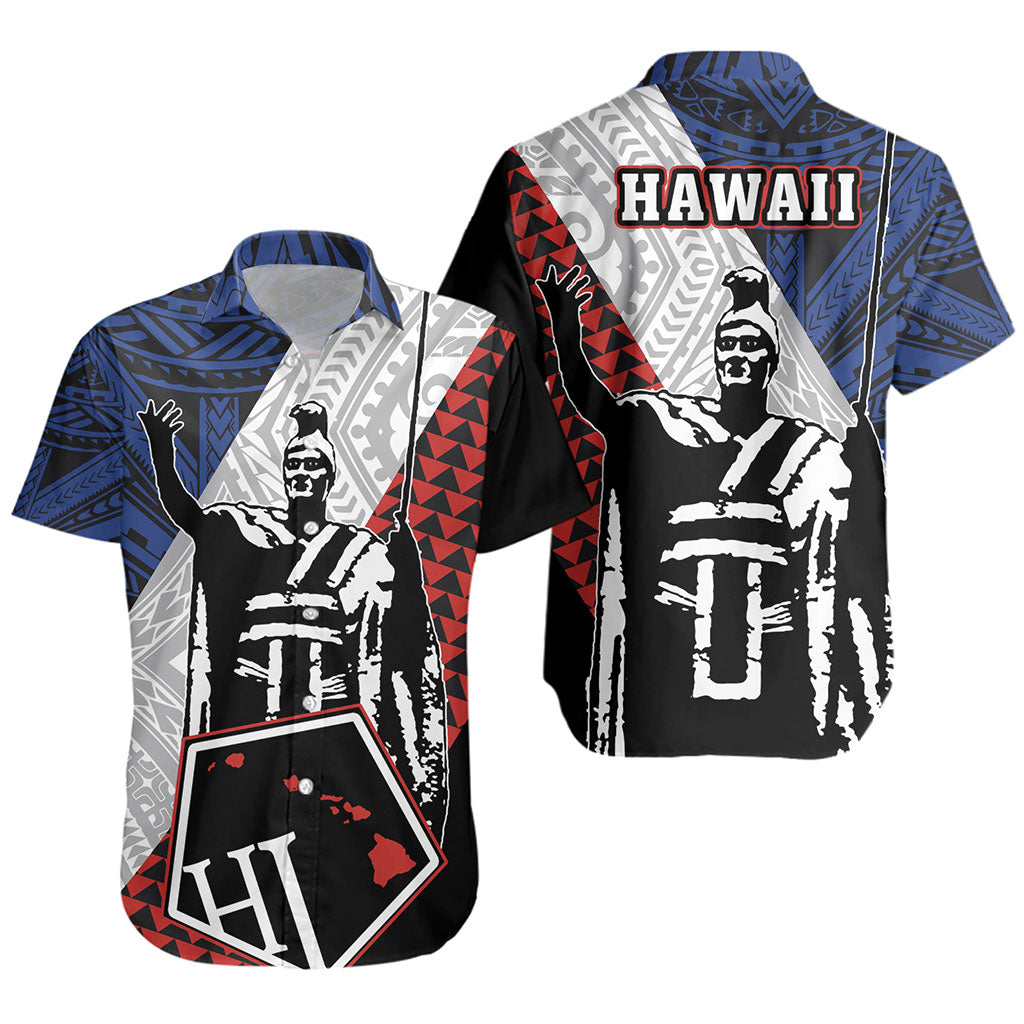 Hawaii Short Sleeve Shirt Kanaka Maoli Cover Kakau Polynesian