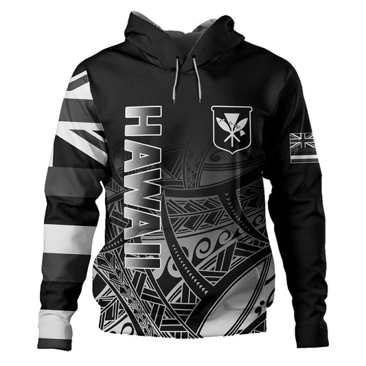 Hawaii Hoodie Kanaka Tribal Style Gradient