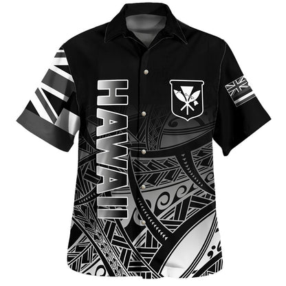 Hawaii Hawaiian Shirt Kanaka Tribal Style Gradient