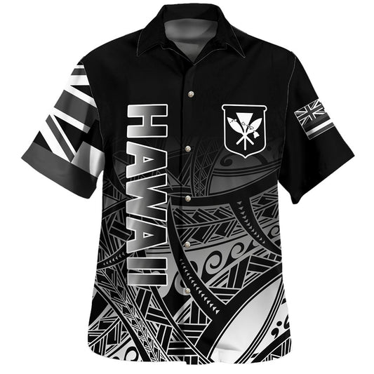 Hawaii Hawaiian Shirt Kanaka Tribal Style Gradient