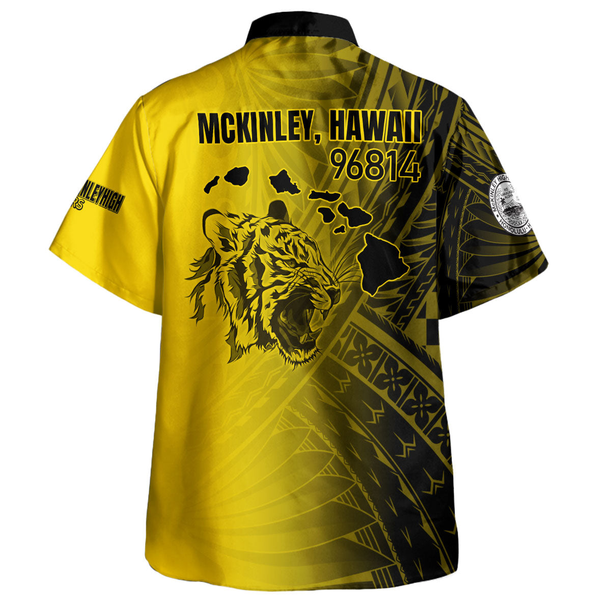 Hawaii McKinley High School Hawaiian Shirt - Tigers Mascot Hawaii Patterns