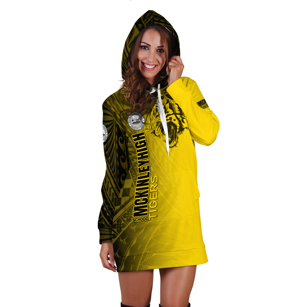 Hawaii McKinley High School Hoodie Dress - Tigers Mascot Hawaii Patterns