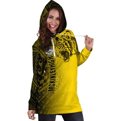 Hawaii McKinley High School Hoodie Dress - Tigers Mascot Hawaii Patterns
