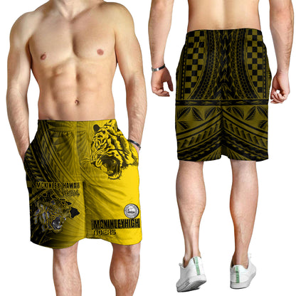 Hawaii McKinley High School Men Short - Tigers Mascot Hawaii Patterns