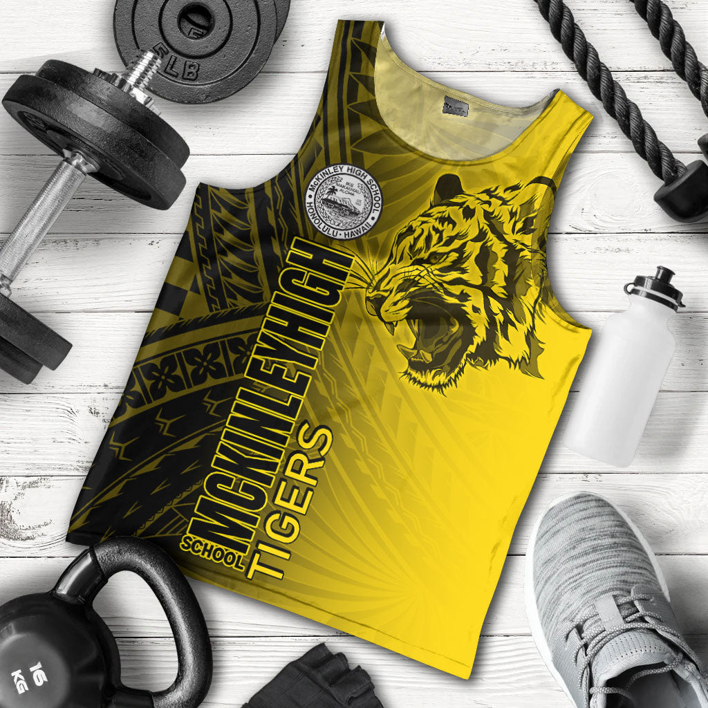 Hawaii McKinley High School Tank Top - Tigers Mascot Hawaii Patterns
