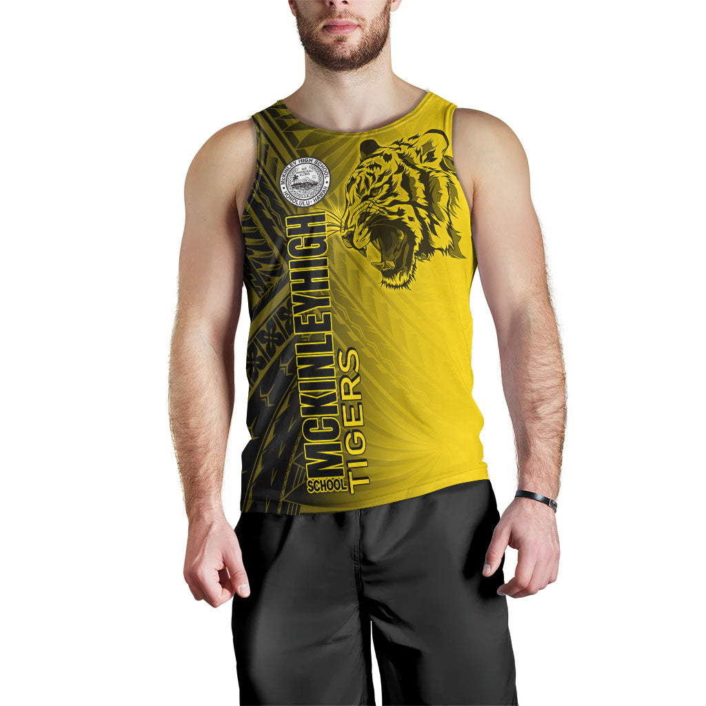 Hawaii McKinley High School Tank Top - Tigers Mascot Hawaii Patterns