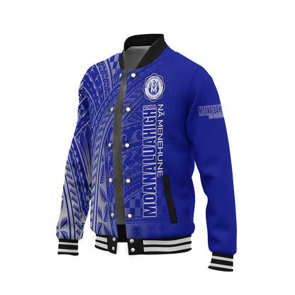 Hawaii Moanalua High School Baseball Jacket - Moanalua Na Menehune Hawaii Patterns