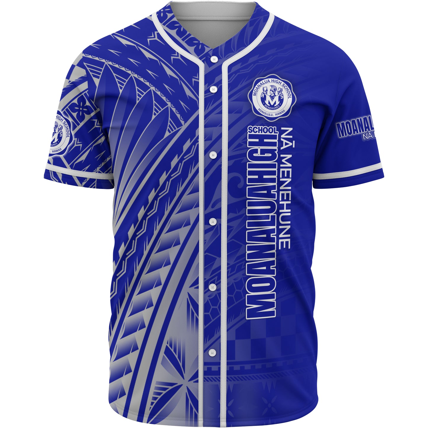 Hawaii Moanalua High School Baseball Shirt - Moanalua NÃ¯Â¿Â½Ã¯Â¿Â½ Menehune Hawaii Patterns