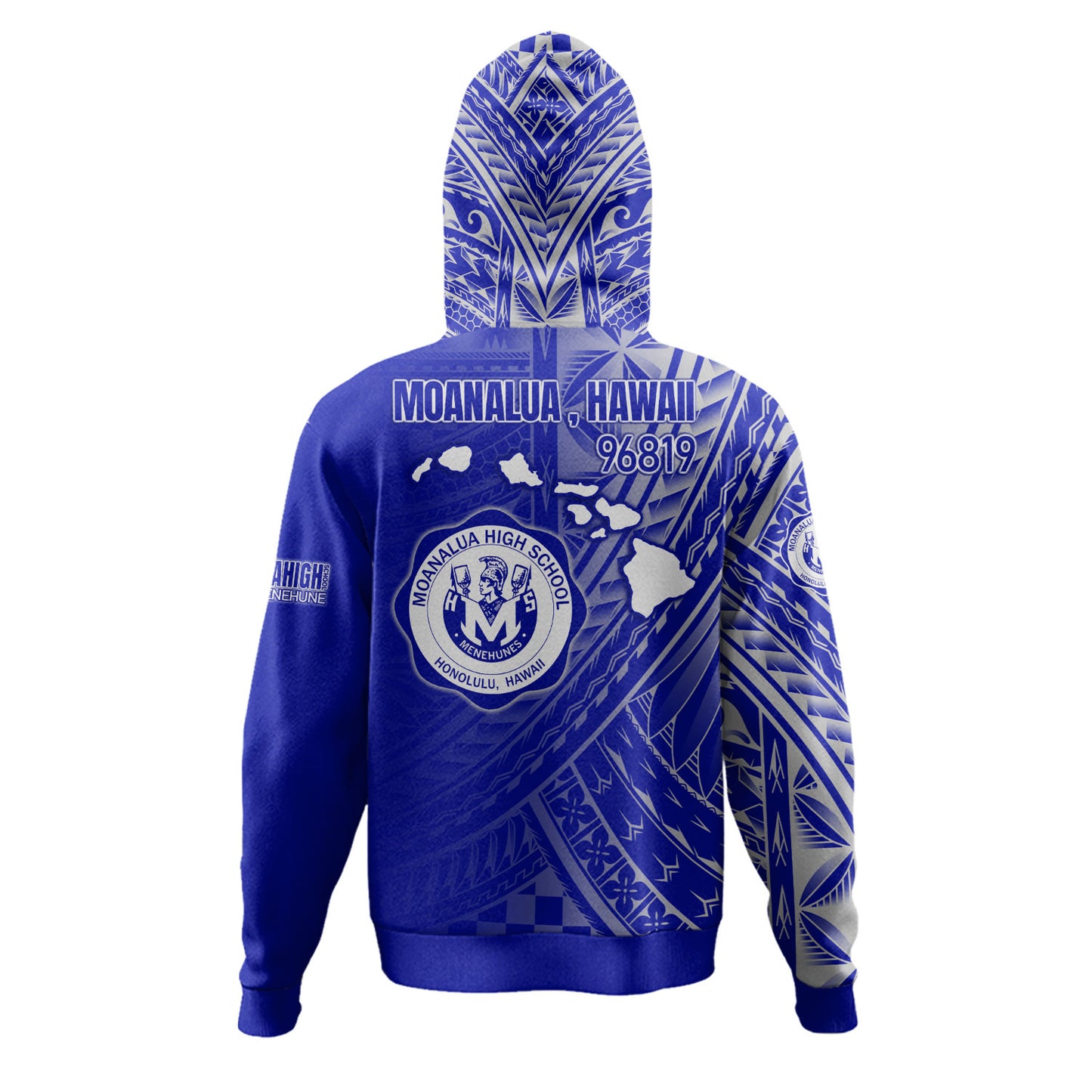 Hawaii Moanalua High School Hoodie - Custom Moanalua Na Menehune Hawaii Patterns