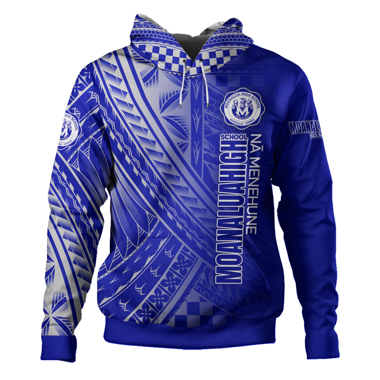Hawaii Moanalua High School Hoodie - Custom Moanalua Na Menehune Hawaii Patterns