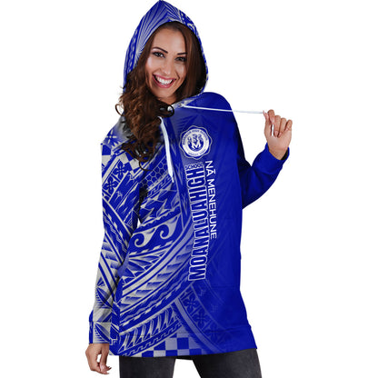 Hawaii Moanalua High School Hoodie Dress - Moanalua Na Menehune Hawaii Patterns