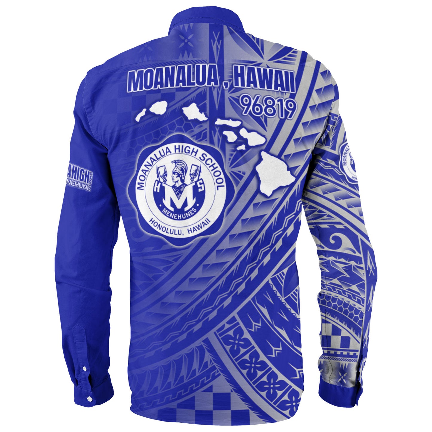 Hawaii Moanalua High School Long Sleeve Shirt - Moanalua NÃ„Â Menehune Hawaii Patterns
