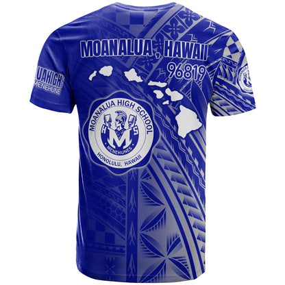 Hawaii Moanalua High School T-Shirt - Custom Moanalua Na Menehune Hawaii Patterns