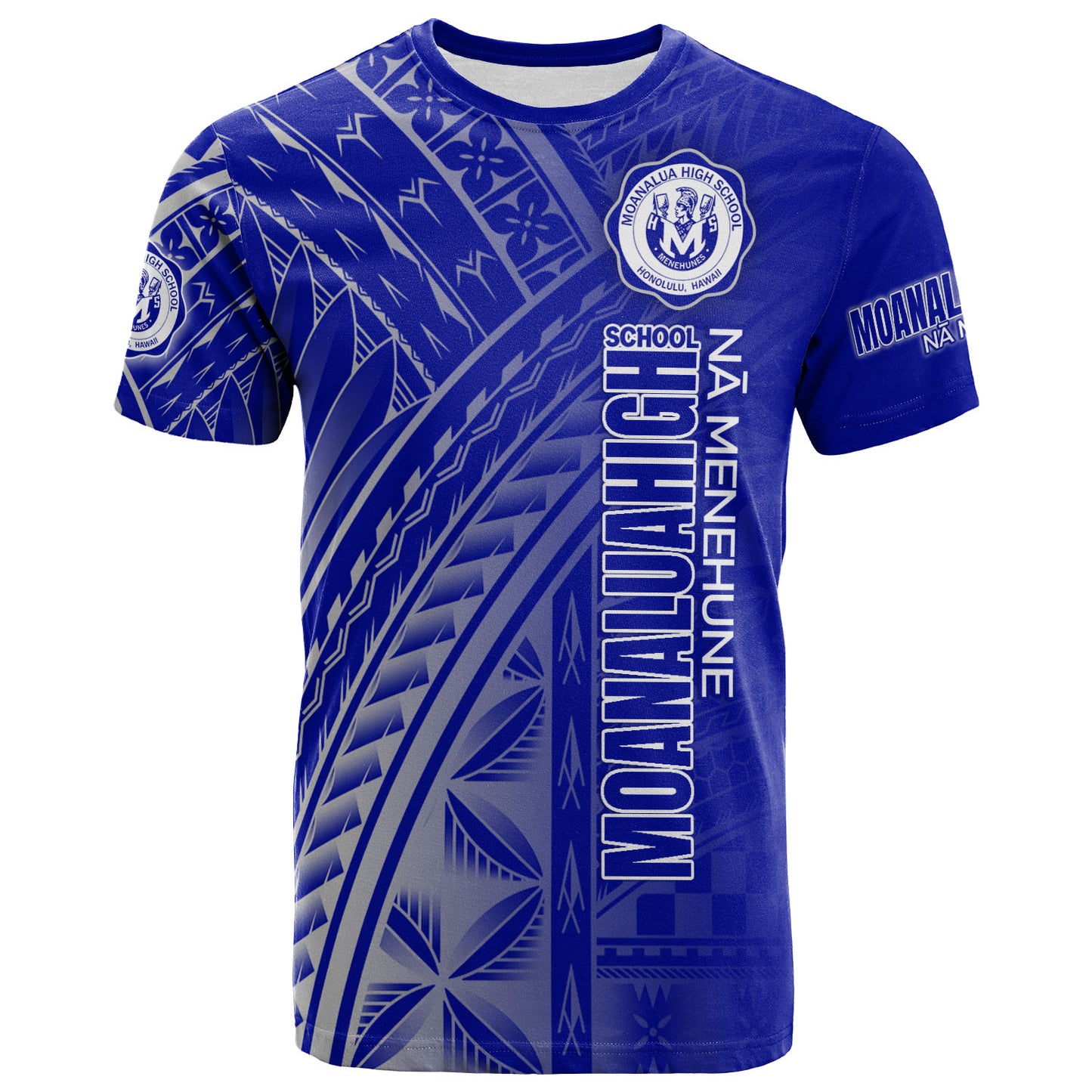 Hawaii Moanalua High School T-Shirt - Custom Moanalua Na Menehune Hawaii Patterns