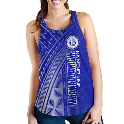 Hawaii Moanalua High School Women Tank - Moanalua Na Menehune Hawaii Patterns