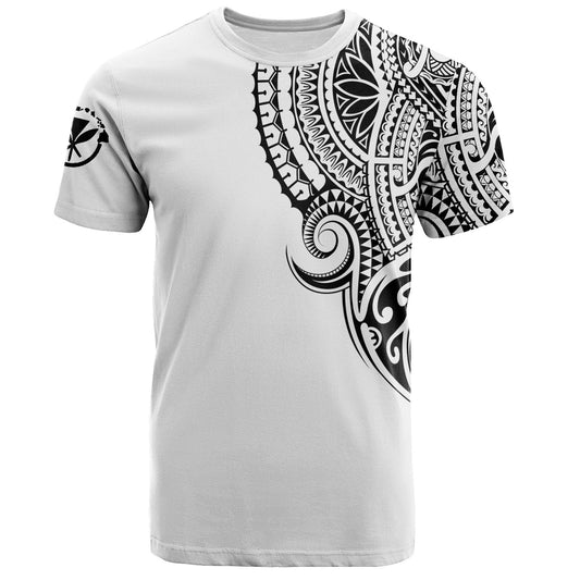 Hawaii Polynesian Chest Custom T-shirt White
