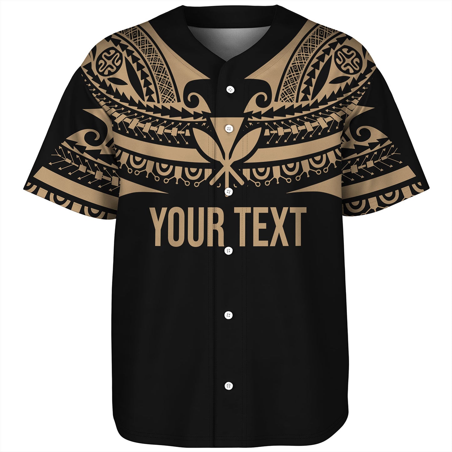 Hawaii Custom Personalised Baseball Shirt Polynesian Tattoo Style