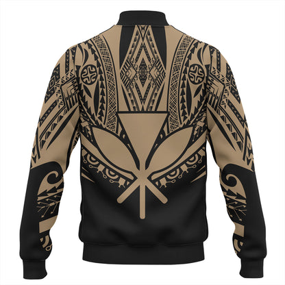 Hawaii Custom Personalised Baseball Jacket Polynesian Tattoo Style