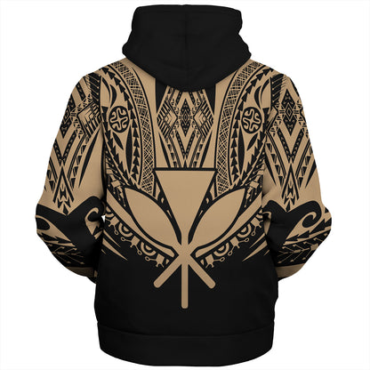 Hawaii Custom Personalised Sherpa Hoodie Polynesian Tattoo Style