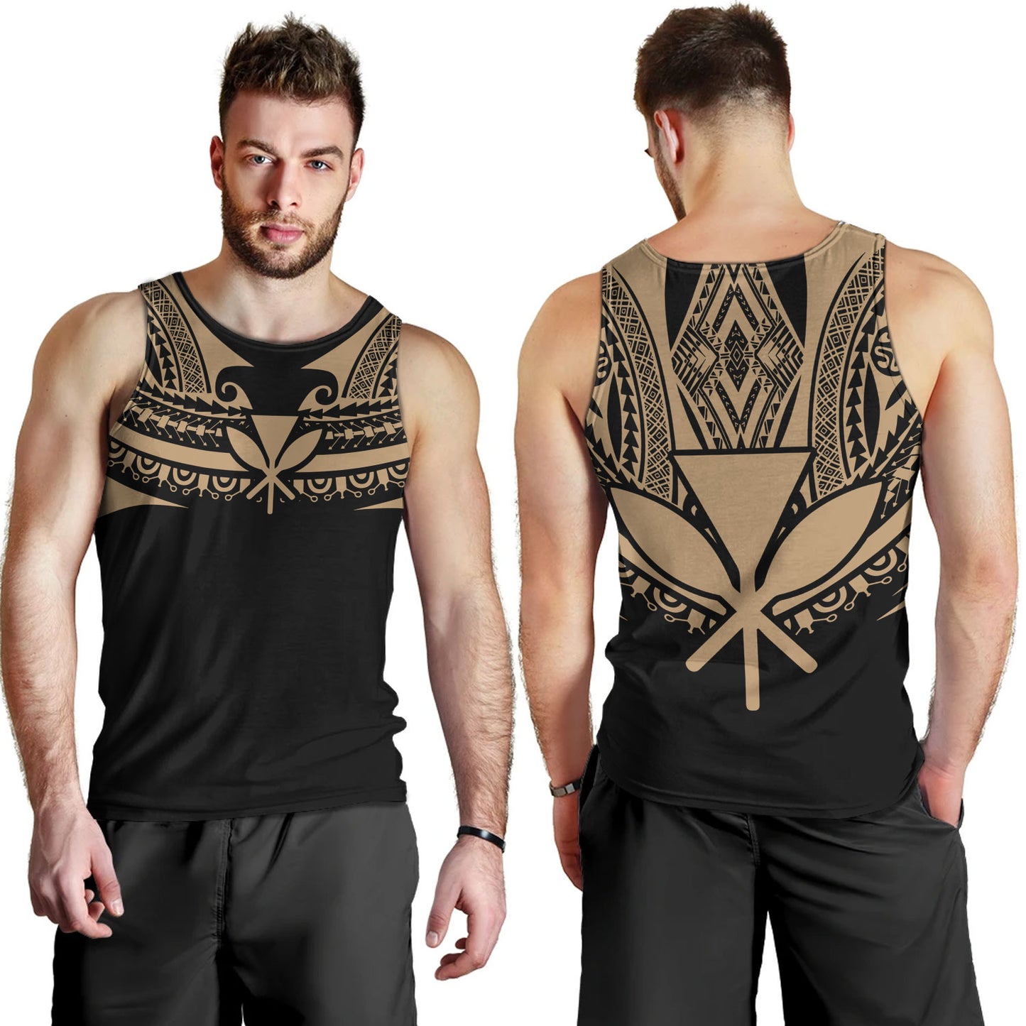 Hawaii Custom Personalised Tank Top Polynesian Tattoo Style