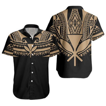 Hawaii Custom Personalised Short Sleeve Shirt Polynesian Tattoo Style