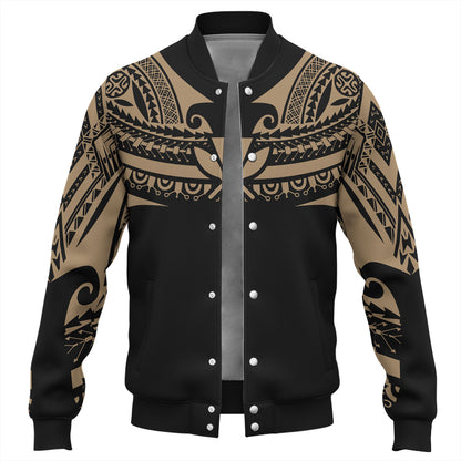 Hawaii Custom Personalised Baseball Jacket Polynesian Tattoo Style