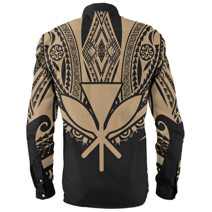 Hawaii Custom Personalised Long Sleeve Shirt Polynesian Tattoo Style