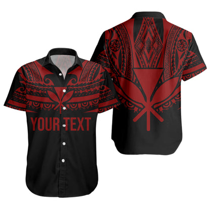 Hawaii Custom Personalised Short Sleeve Shirt Polynesian Tattoo Style