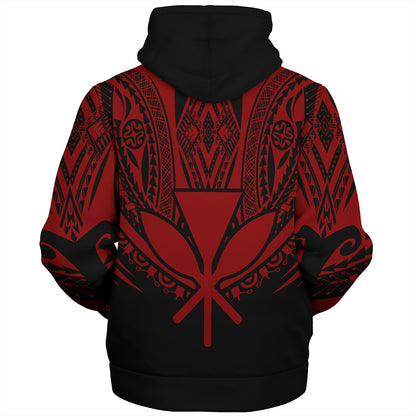 Hawaii Custom Personalised Sherpa Hoodie Polynesian Tattoo Style
