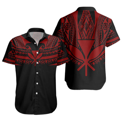 Hawaii Custom Personalised Short Sleeve Shirt Polynesian Tattoo Style