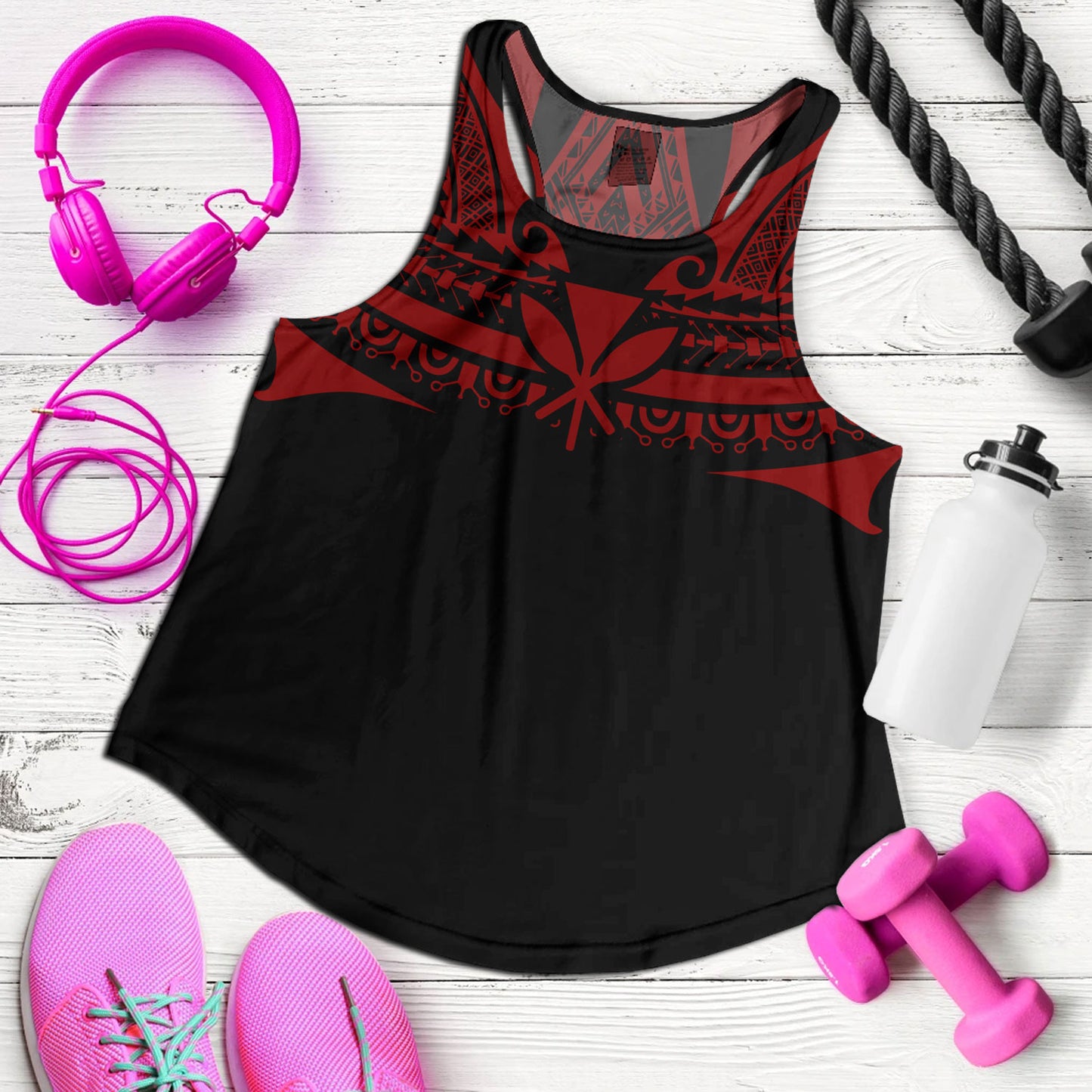 Hawaii Custom Personalised Women Tank Polynesian Tattoo Style