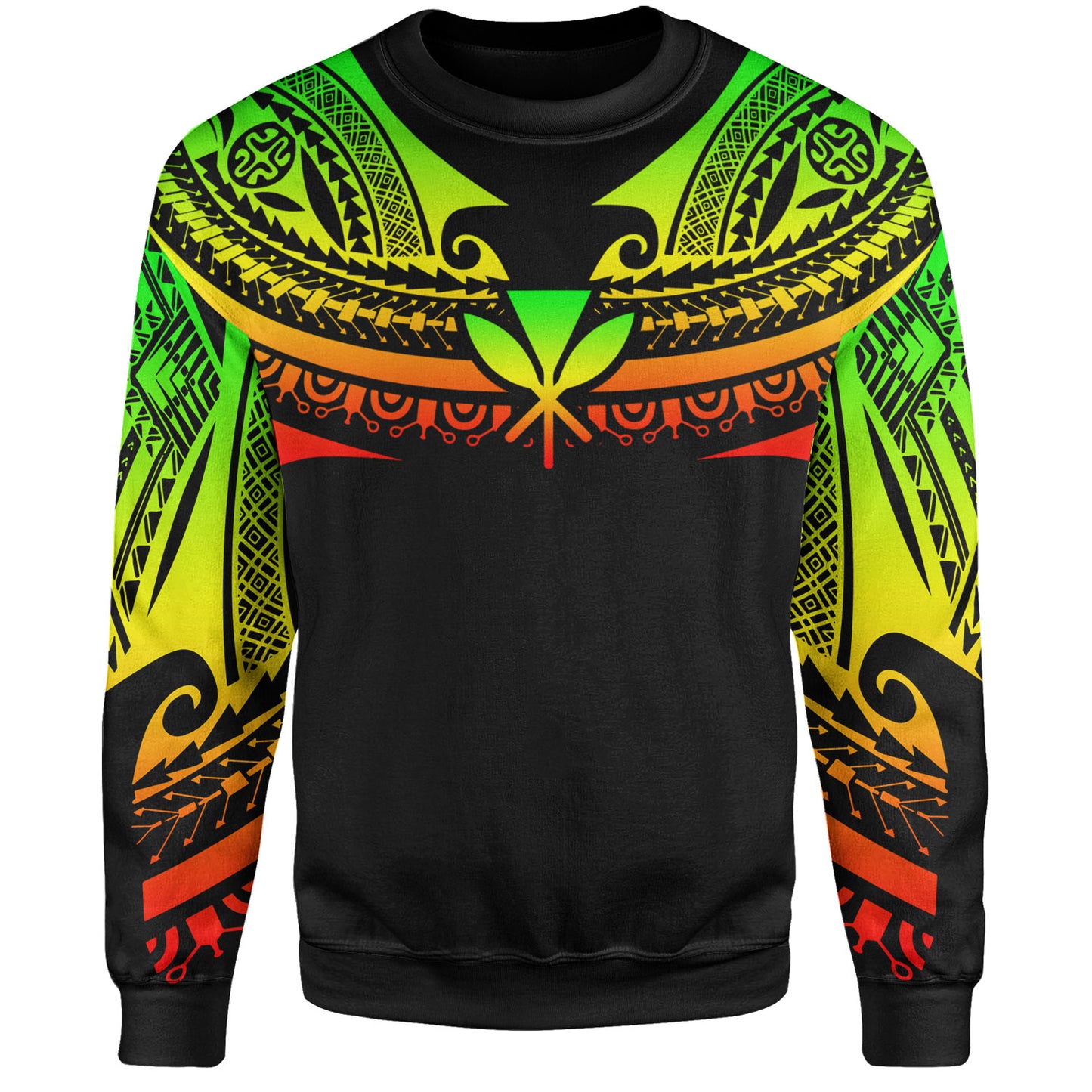 Hawaii Custom Personalised Sweatshirt Polynesian Tattoo Style